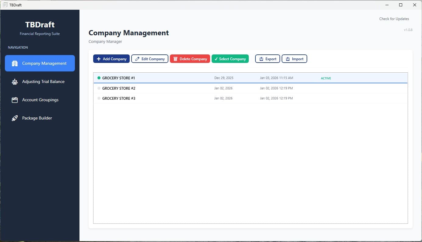 Unlimited Companies screenshot
